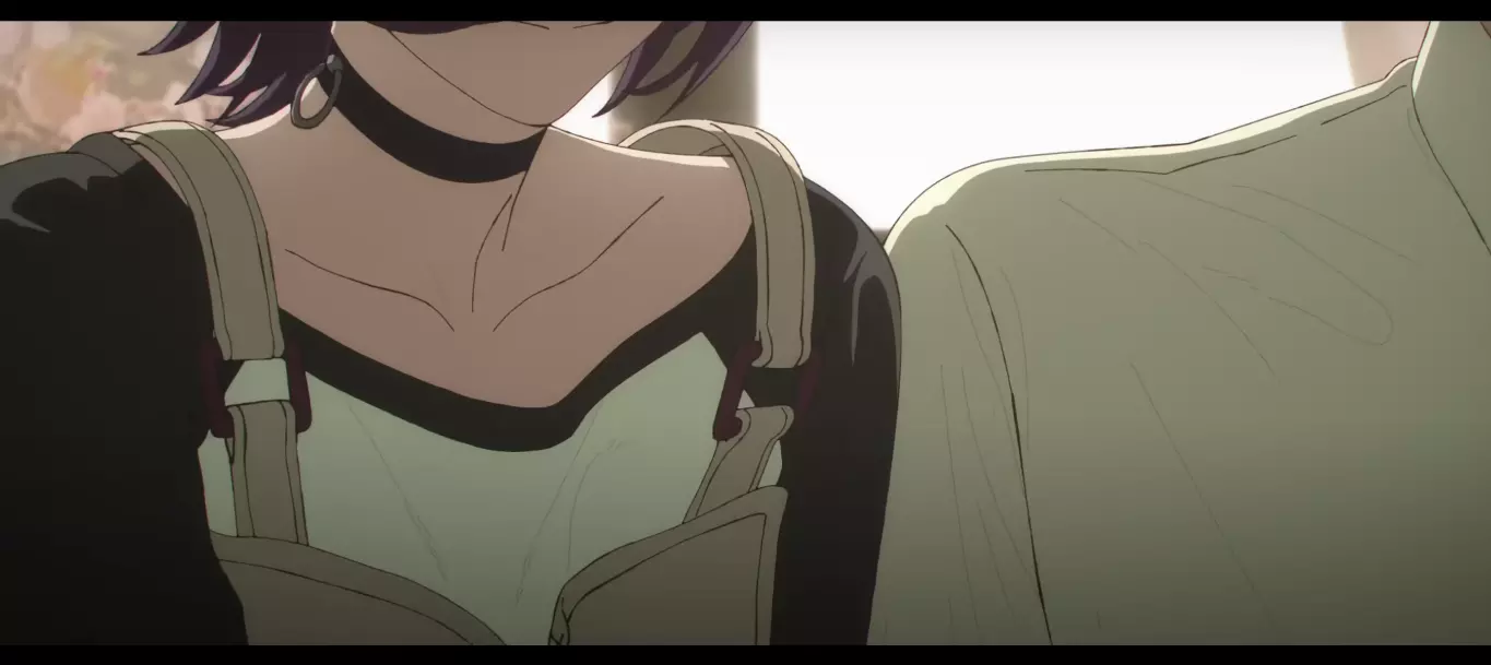 Reze drawing close to Denji